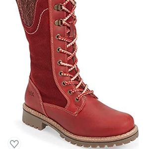 Bos. & Co. Tall Fleece lined Hiking Red Boots